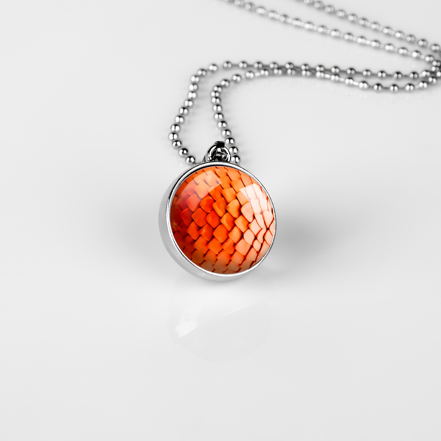 Double-Sided Spherical Pendant Necklace for Men and Women